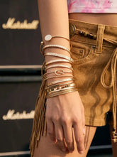 12 PCS TWISTED & TEXTURED BRACELET SET