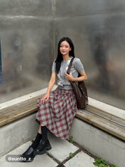 Knit Argyle Heart Pattern Button Short Sleeve Cardigan