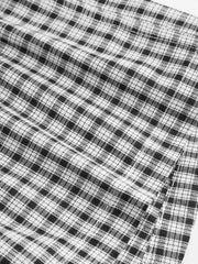 Cotton-blend Low Rise Checks Micro Shorts
