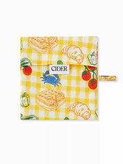 SEAFOOD & VEGETABLE GRAPHIC CARRYING BAG