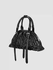 PLEATED ADJUSTABLE STRAP HANDBAG