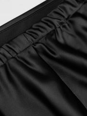 Satin Solid Ruffle Maxi Skirt Curve & Plus