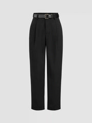 Belted High Rise Tapered Pant