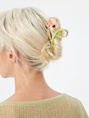 FLOWER & LEAF HAIR CLAW
