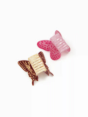 2PCS BUTTERFLY HAIR CLAW SET