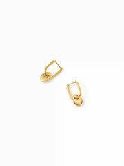 HEART HOOP EARRINGS