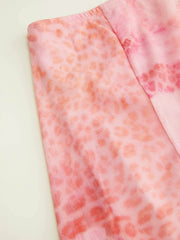 Chiffon Mid Rise Floral Hanky Hem Midi Skirt