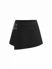 Low Rise Belted Mini Skort