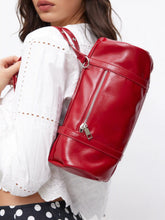 EYELET CYLINDRICAL SHOULDER BAG