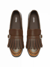 FRINGE ROUND TOE LOAFERS