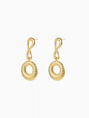Snake Design Drop Earrings