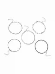 5PCS CHAIN BRACELET SET