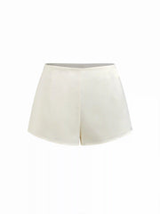 Satin Detachable Wrap Overlay Micro Shorts Set