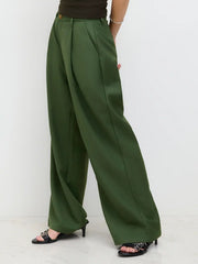Mid Rise Straight Leg Trousers