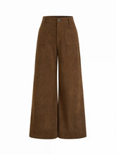 Corduroy Low Rise Wide Leg Trousers