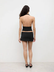 CDR Halter Neckline Ruched Top