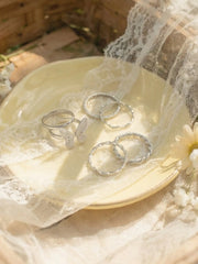 5 PCS WAVE & TWIST & BUTTERFLY RING SET