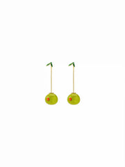 OLIVE DROP EARRINGS