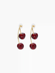 CHERRY DROP EARRINGS