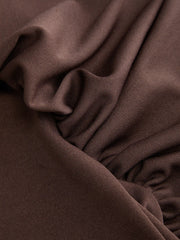 Halter Neckline Draped Ruched Straight Maxi Dress