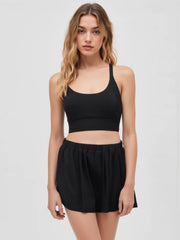 Pull-On Flounce Shorts