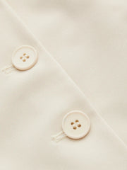 Square Neck Solid Button Vest