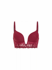 Lace V-Neck Underwire Plunge Bralette