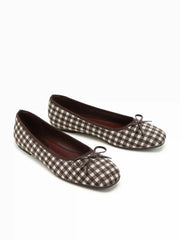 BOWKNOT GINGHAM MARY JANES