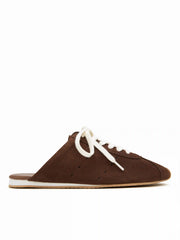 LACE-UP ROUND TOE MULE SNEAKERS