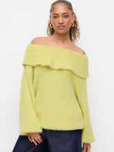 Knit Off-shoulder Long Sleeve Top