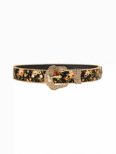 FLORAL ENGRAVED BUCKLE BELT