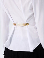 3PCS FAUX PEARL BEADED SWEATER CLIP