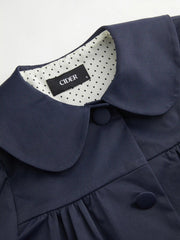 Peter Pan Collar Oversized Trench Coat