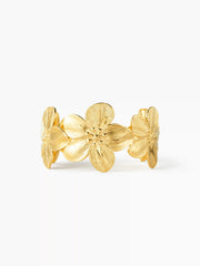 18KT FLORAL CUFF BRACELET
