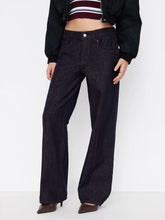 Cider Denim Low Rise Straight Leg Jeans