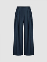High Rise Pleated Wide Leg Trousers