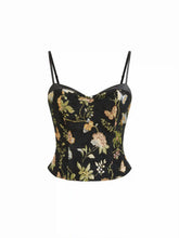 Jacquard Floral Sweetheart Cami Top