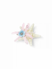 STARFISH & FLOWER HAIR CLIP