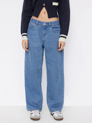 Cider Denim Cotton-Blend Barrel-leg Jeans