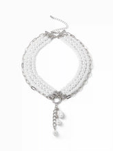 FAUX PEARL BEADED LAYERED NECKLACE