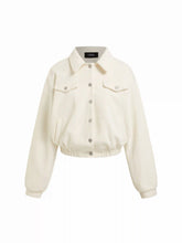 Corduroy Oversized Crop Jacket