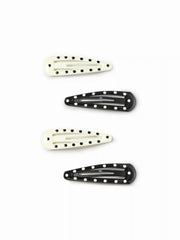 12PCS POLKA DOT HAIR CLIP SET