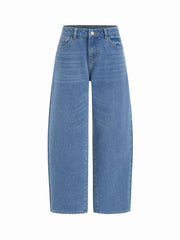 Cider Denim Cotton-Blend Barrel-leg Jeans