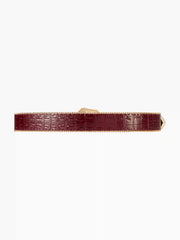 CROCODILE PATTERN ENGRAVED BUCKLE BELT
