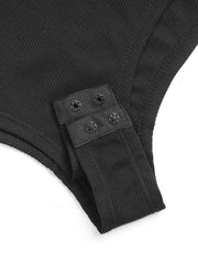 Round Neckline Long Sleeve Bodysuit