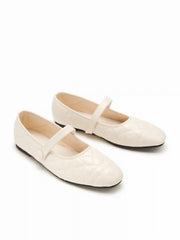 QUILTED MARY JANE FLATS