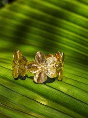 18KT FLORAL CUFF BRACELET