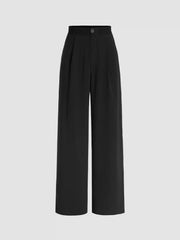 High Rise Tapered Pleated Trousers