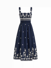 Floral Square Neck Shirred Maxi Dress