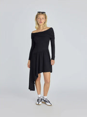 CDR Asymmetric Midi Dress